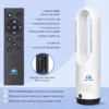 Instrucciones de uso del control remoto del Calefactor y Ventilador Sin Aspas 2 en 1