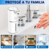 Ideal para cocina, baños, escuelas, hospitales y espacios comerciales Dispensador de jabón espuma automático para hogar y espacios comerciales