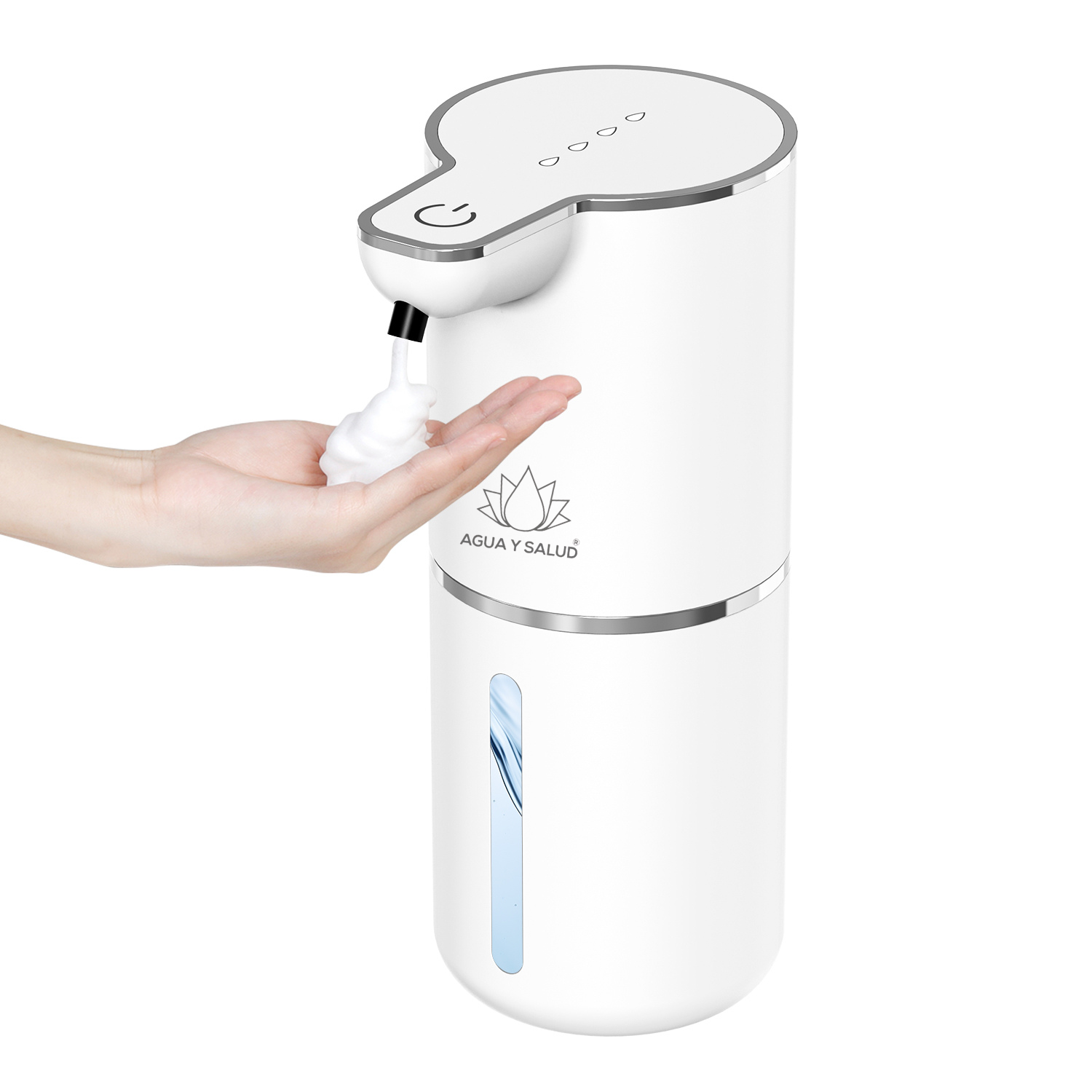 Dispensador de jabón espuma automático sin contacto Agua y Salud