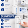 Batería 1200mAh recargable por USB-C, carga completa en 3 horas Dispensador jabón espuma automático batería recargable USB-C 1200mAh