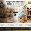 Resultado antes y después del purificador de aire AireVital Pro