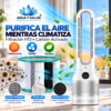 Purificador de aire con filtro H13 y carbón activado integrado en ventilador y calefactor 3 en 1