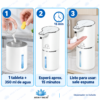 Instrucciones de preparación en el dispensador automático de Agua y Salud: colocá una tableta en el depósito, agregá 350 ml de agua y esperá aproximadamente 15 minutos hasta que se disuelva por completo. Al utilizar el dispensador, el jabón sale en espuma. El dispensador se vende por separado. Preparación del jabón en espuma: agregar una tableta y 350 ml de agua, esperar unos 15 minutos y dispensar. Dispensador no incluido.