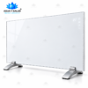 Panel calefactor infrarrojo digital 600W de cristal, vista lateral con patitas y control táctil